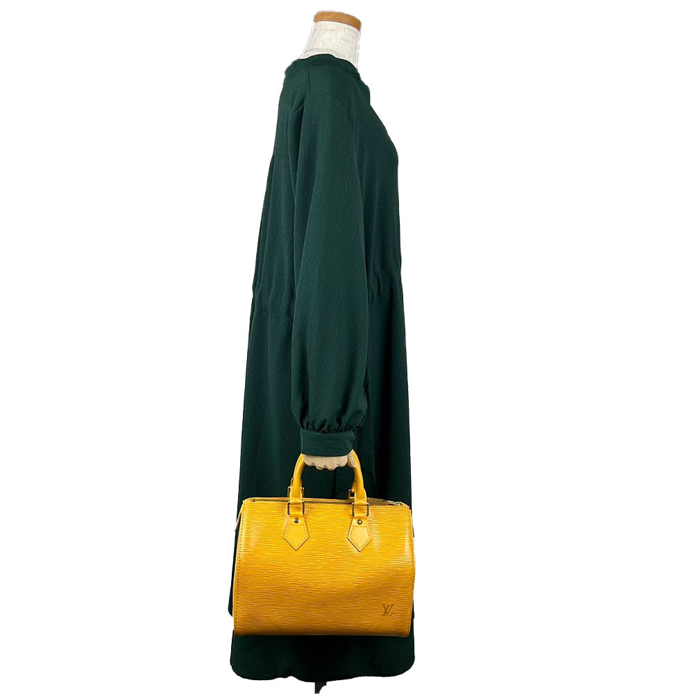 LOUIS VUITTON Handbag M43019 Epi Leather yellow Speedy 25 Women Used Authentic