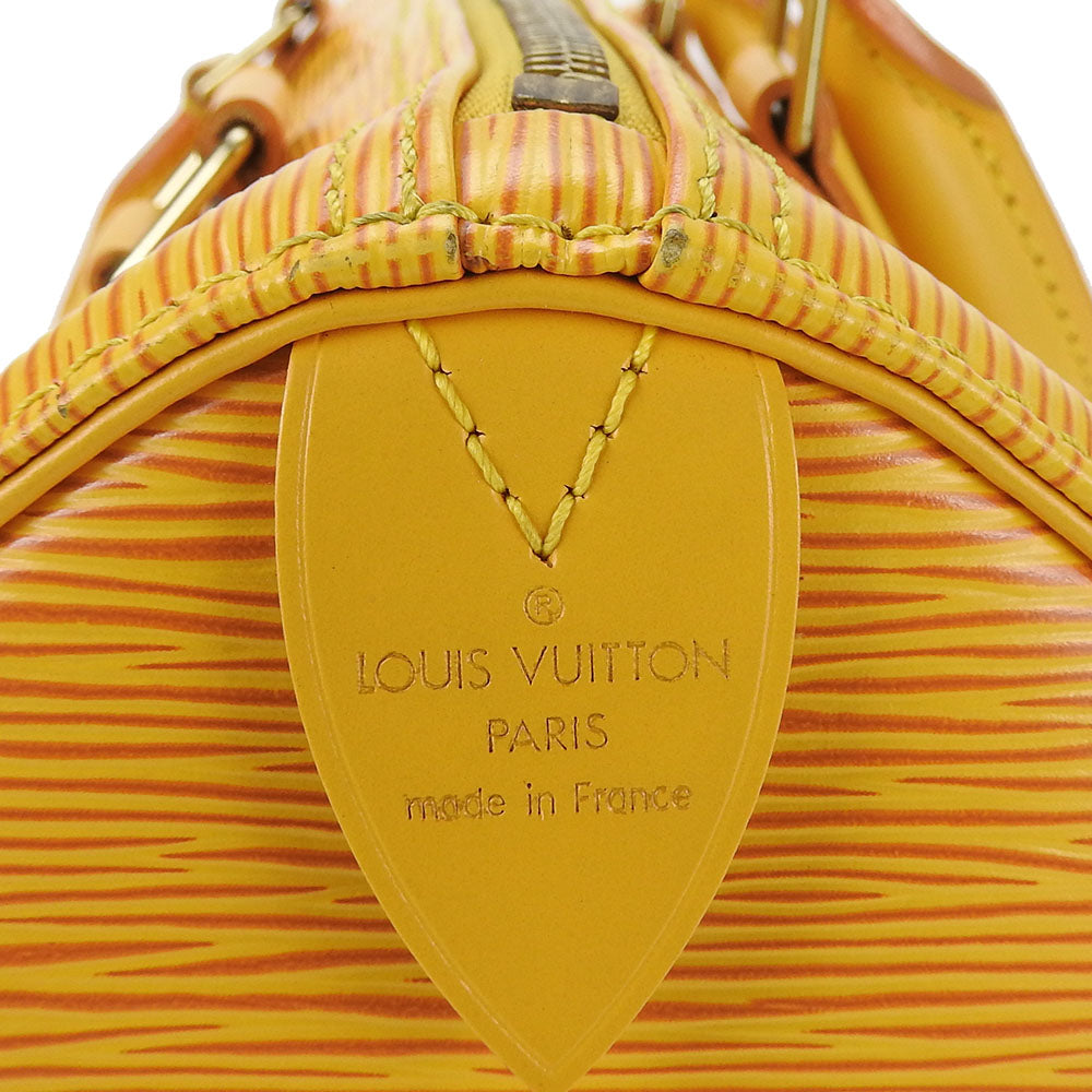LOUIS VUITTON Handbag M43019 Epi Leather yellow Speedy 25 Women Used Authentic