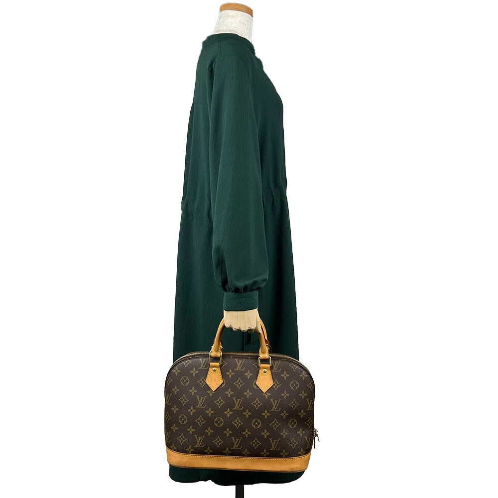 LOUIS VUITTON Handbag M51130 Monogram Brown Alma old model Women Used Authentic