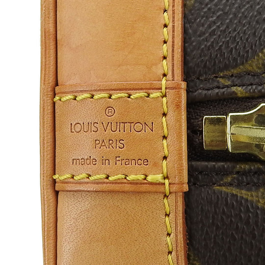 LOUIS VUITTON Handbag M51130 Monogram Brown Alma old model Women Used Authentic