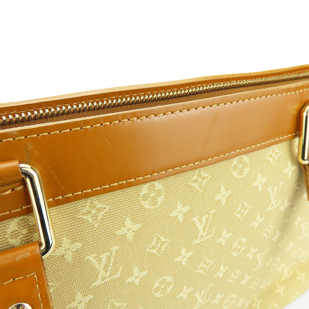 LOUIS VUITTON Handbag M92684 Monogram Mini, Leather beige Monogram Mini Lucille PM Women Used Authentic
