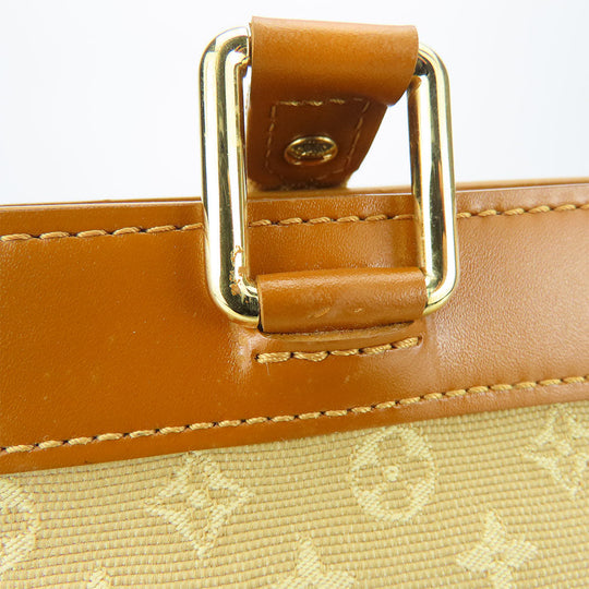 LOUIS VUITTON Handbag M92684 Monogram Mini, Leather beige Monogram Mini Lucille PM Women Used Authentic