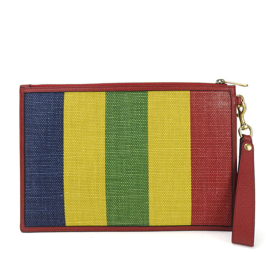 GUCCI Clutch bag 625602 Canvas, Leather multicolor Baiadera unisex(Unisex) Used Authentic