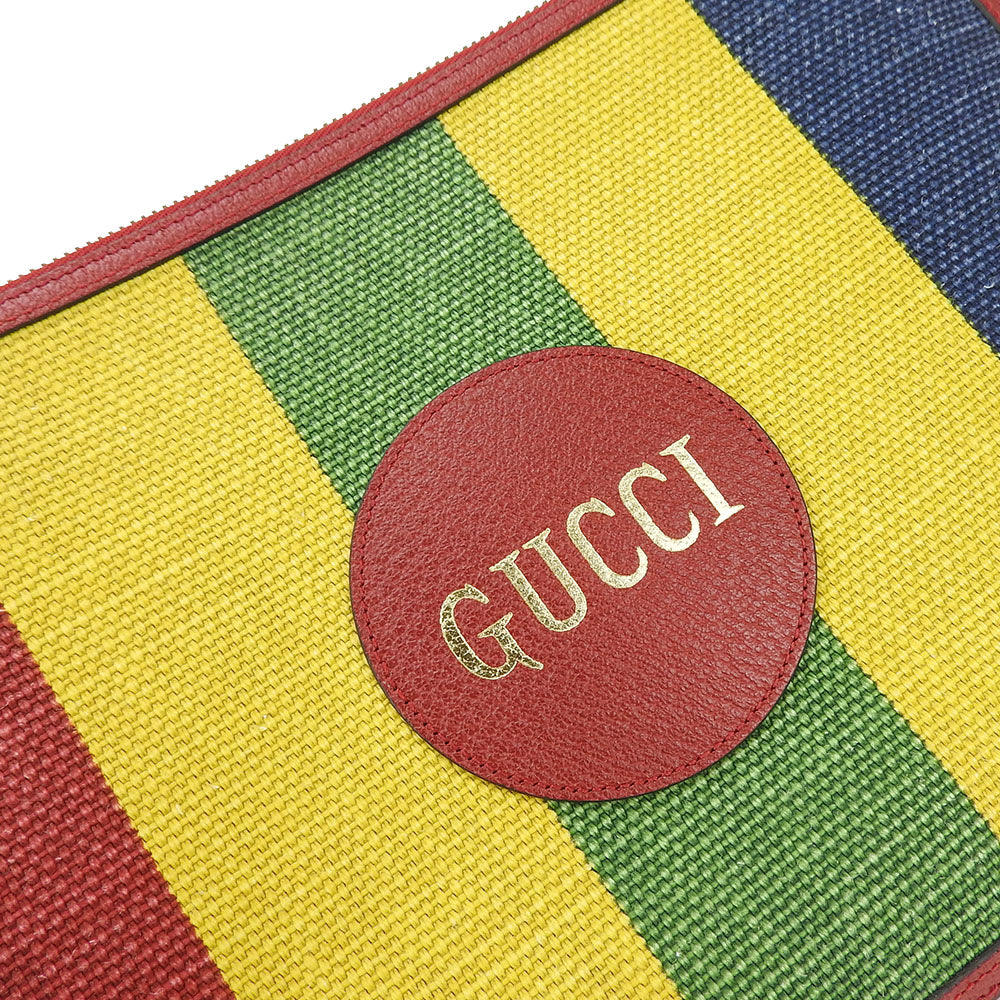 GUCCI Clutch bag 625602 Canvas, Leather multicolor Baiadera unisex(Unisex) Used Authentic