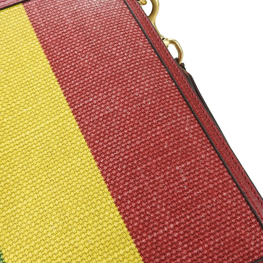 GUCCI Clutch bag 625602 Canvas, Leather multicolor Baiadera unisex(Unisex) Used Authentic
