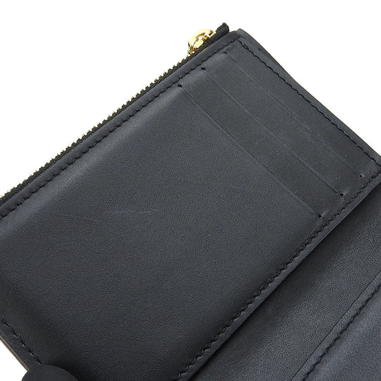 LOUIS VUITTON Tri-fold wallet M68725 Monogram , Monogram Reverse Brown Portefeuille Daufine Compact Women Used Authentic