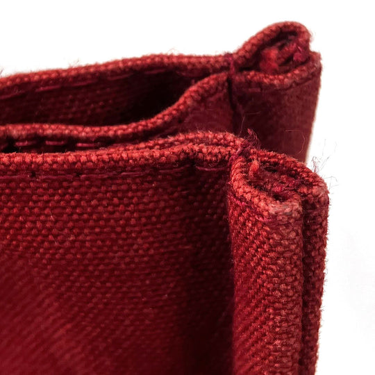 HERMES Handbag canvas Red Fool ToePM unisex(Unisex) Used Authentic