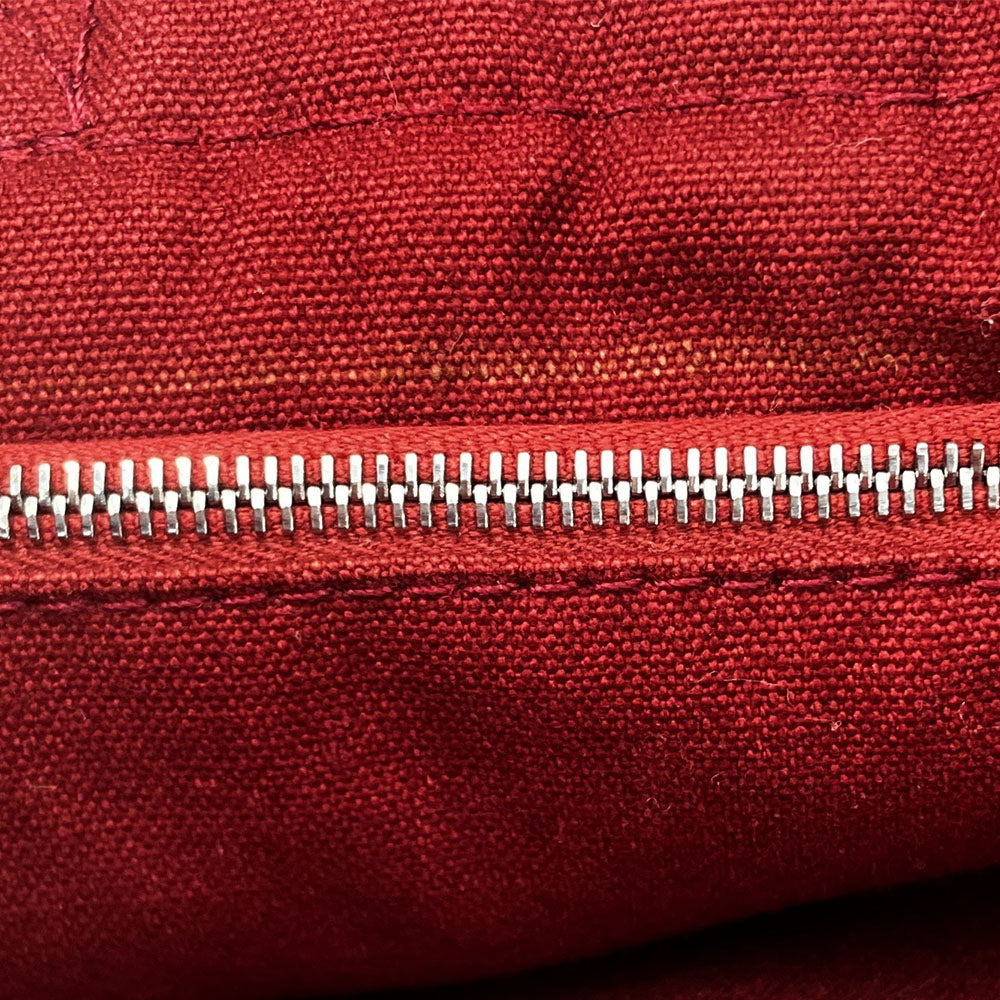 HERMES Handbag canvas Red Fool ToePM unisex(Unisex) Used Authentic