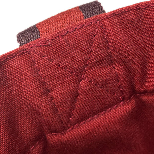 HERMES Handbag canvas Red Fool ToePM unisex(Unisex) Used Authentic