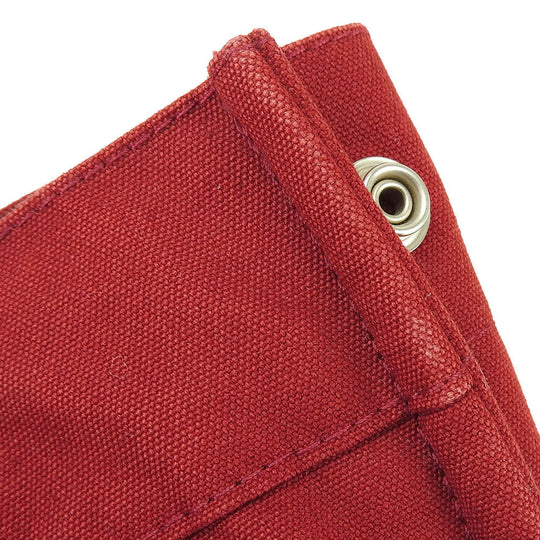 HERMES Handbag canvas Red Fool ToePM unisex(Unisex) Used Authentic