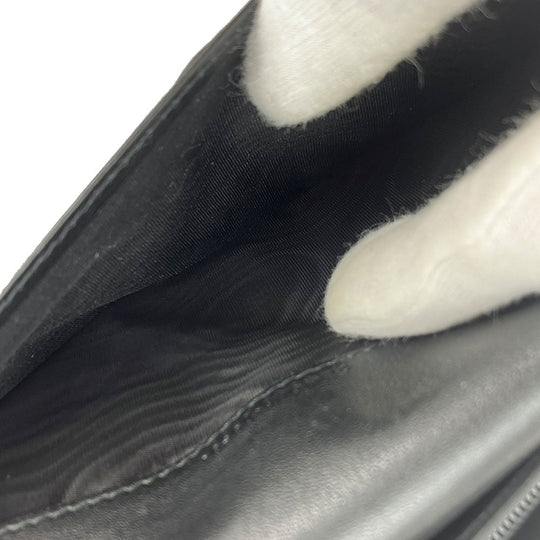 GUCCI Long Wallet Purse 244946 Sima leather black Guccisima Women Used Authentic