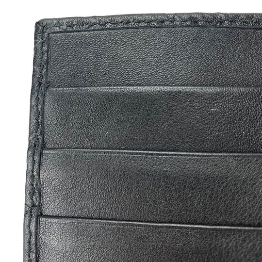 GUCCI Long Wallet Purse 244946 Sima leather black Guccisima Women Used Authentic
