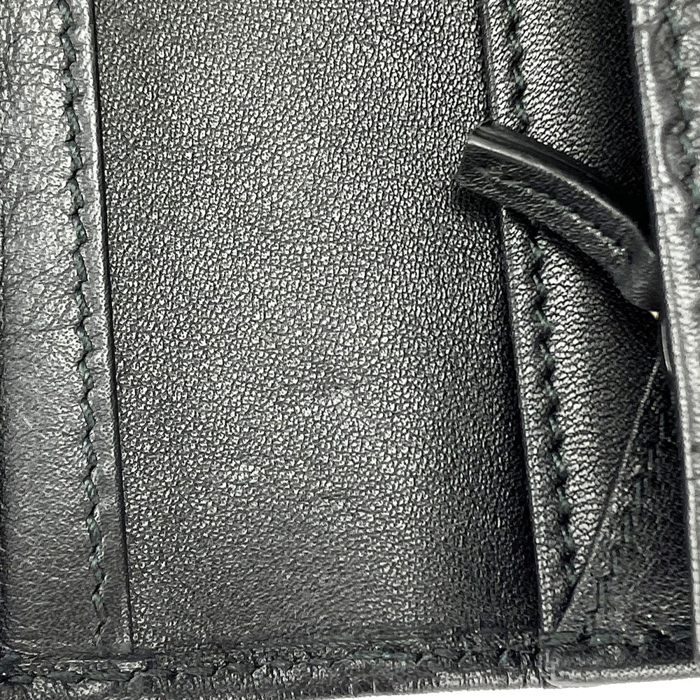GUCCI Long Wallet Purse 244946 Sima leather black Guccisima Women Used Authentic