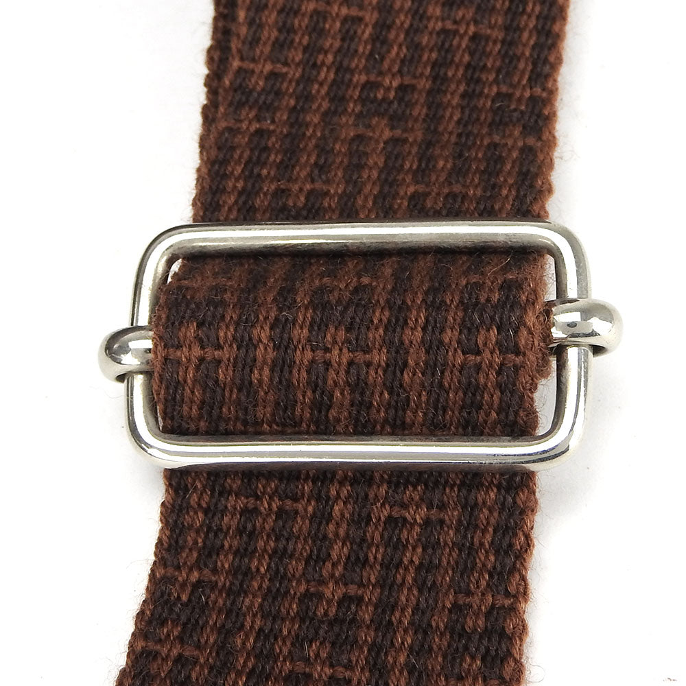 HERMES Shoulder Bag canvas Brown Her Line Bassus PM unisex(Unisex) Used Authentic