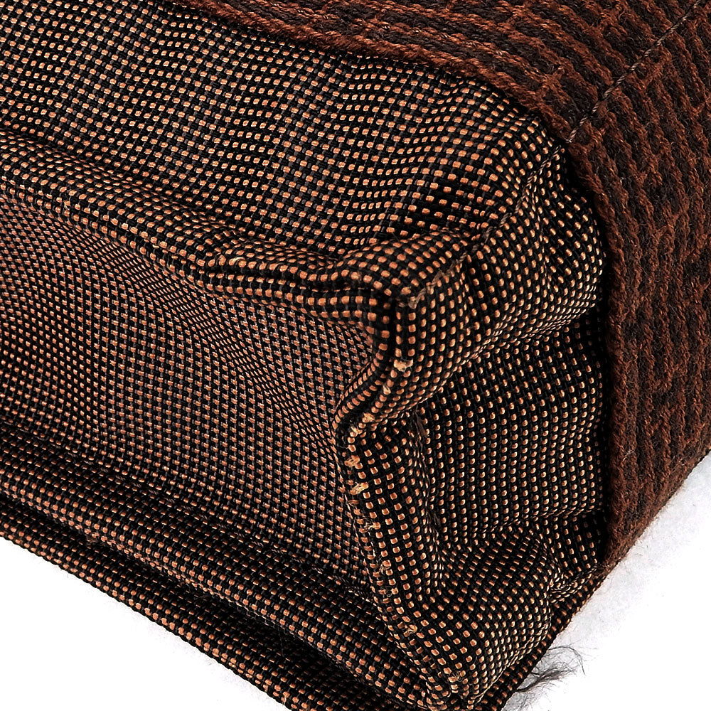 HERMES Shoulder Bag canvas Brown Her Line Bassus PM unisex(Unisex) Used Authentic