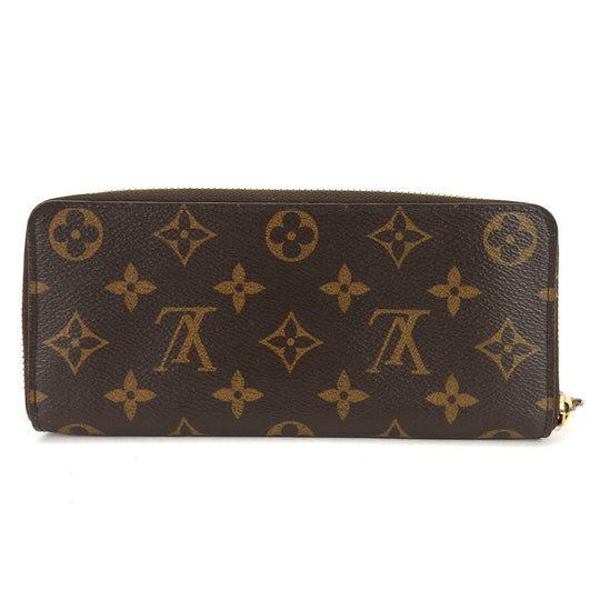 LOUIS VUITTON Long Wallet Purse M61298 Monogram Rose Valerie Portefeuille Clemence Women Used Authentic