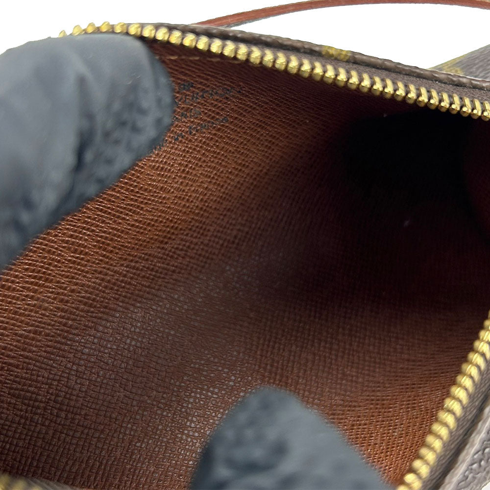 LOUIS VUITTON Pouch M51385 Monogram Brown Cylindrical pouch Papillon Women Used Authentic