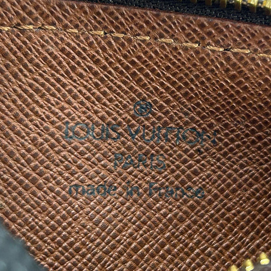 LOUIS VUITTON Pouch M51385 Monogram Brown Cylindrical pouch Papillon Women Used Authentic