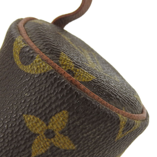 LOUIS VUITTON Pouch M51385 Monogram Brown Cylindrical pouch Papillon Women Used Authentic