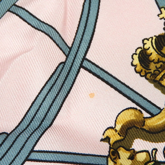 HERMES scarf silk pink Carre90 Women Used Authentic
