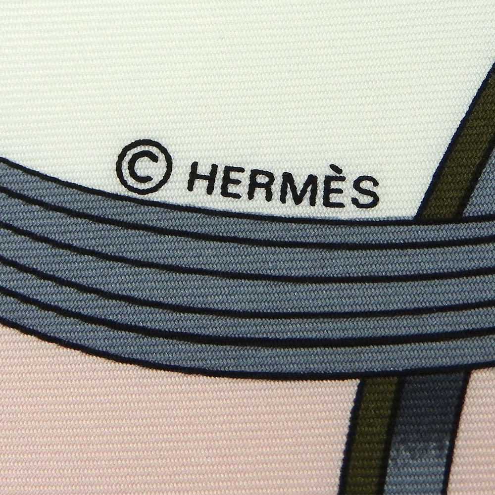 HERMES scarf silk pink Carre90 Women Used Authentic