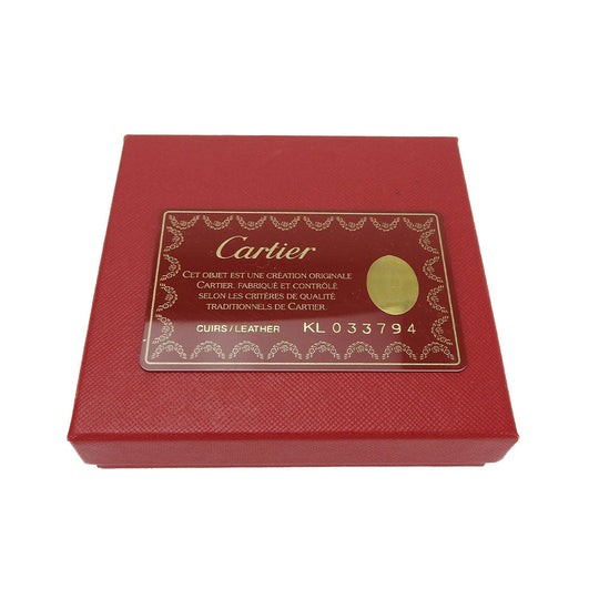 CARTIER Coin case KL033794 leather Bordeaux Must Line Women(Unisex) Used Authentic