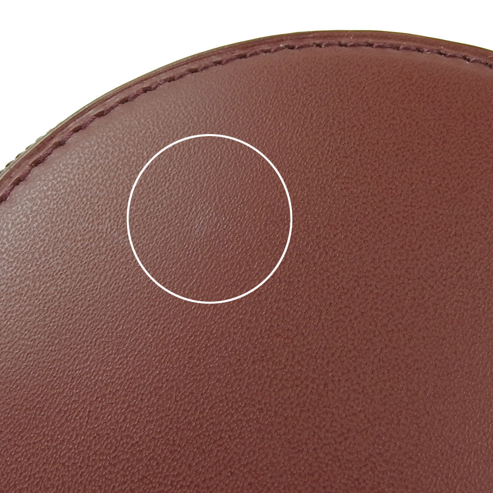 CARTIER Coin case KL033794 leather Bordeaux Must Line Women(Unisex) Used Authentic