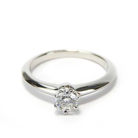 TIFFANY&Co. Ring Pt950Platinum, Diamond Platinum Solitaire setting Women Used Authentic