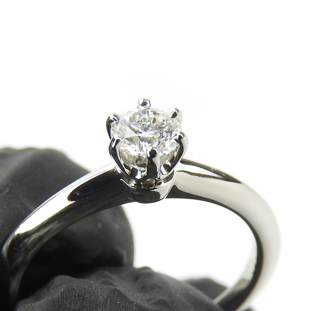 TIFFANY&Co. Ring Pt950Platinum, Diamond Platinum Solitaire setting Women Used Authentic