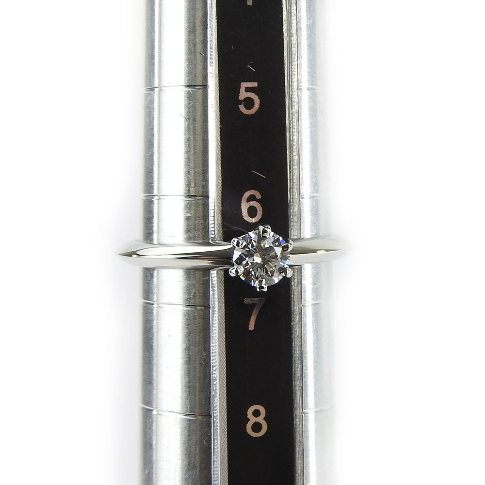 TIFFANY&Co. Ring Pt950Platinum, Diamond Platinum Solitaire setting Women Used Authentic