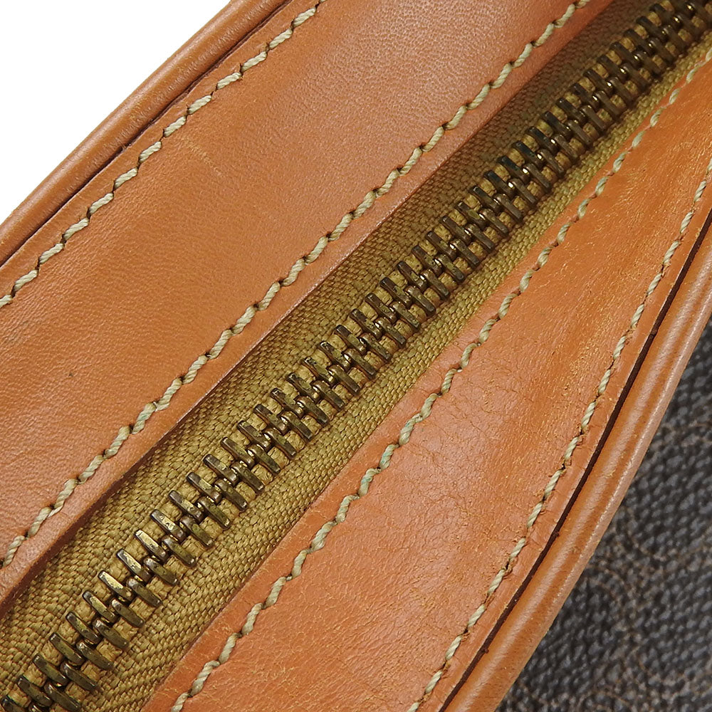 CELINE Tote Bag Leather, PVC Brown Macadam Women Used Authentic