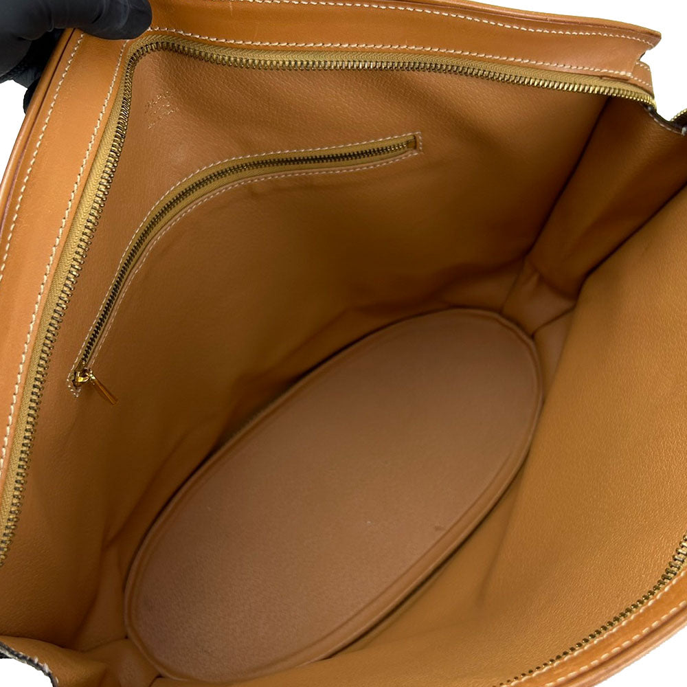 CELINE Tote Bag Leather, PVC Brown Macadam Women Used Authentic