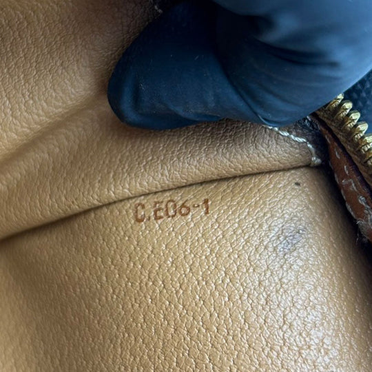 CELINE Tote Bag Leather, PVC Brown Macadam Women Used Authentic