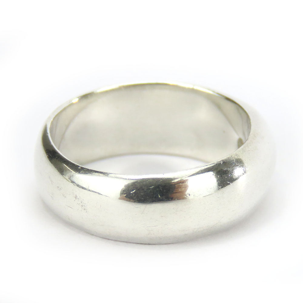 TIFFANY&Co. Ring Sterling Silver Silver curved heart ring Women Used Authentic