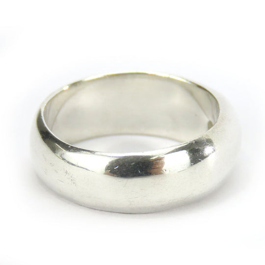 TIFFANY&Co. Ring Sterling Silver Silver curved heart ring Women Used Authentic