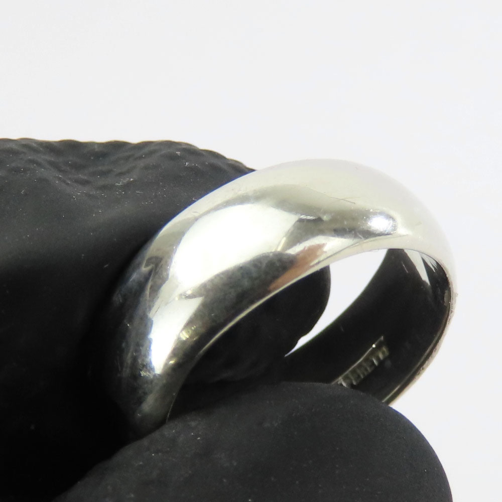 TIFFANY&Co. Ring Sterling Silver Silver curved heart ring Women Used Authentic
