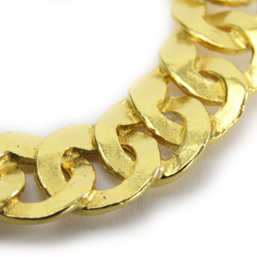 CHANEL Earring metal gold COCO Mark Women Used Authentic