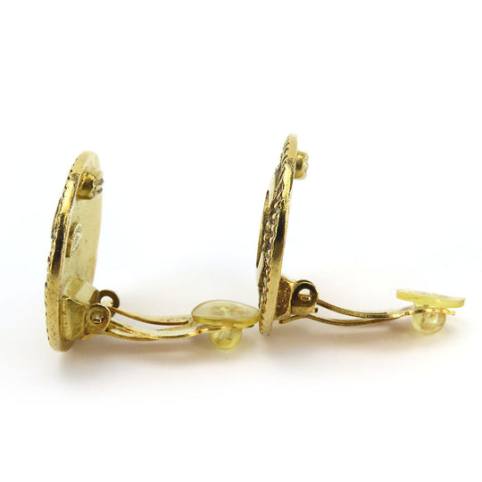 CHANEL Earring metal gold Women Used Authentic