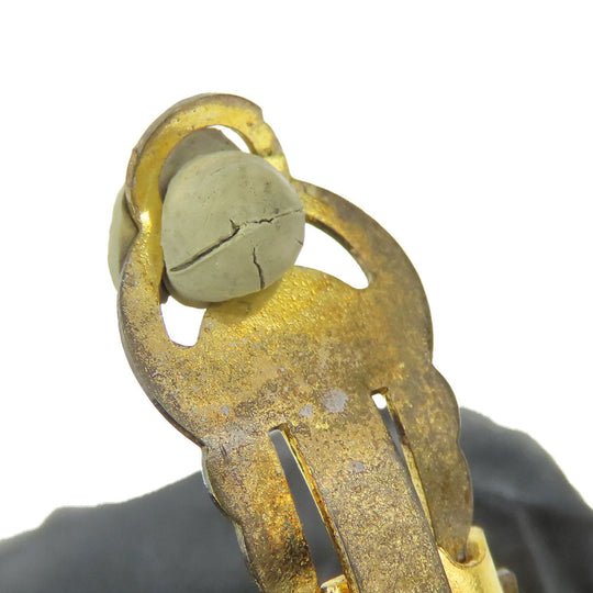 CHANEL Earring metal gold Women Used Authentic