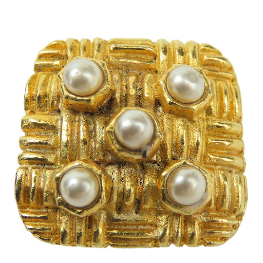 CHANEL Earring metal gold Women Used Authentic