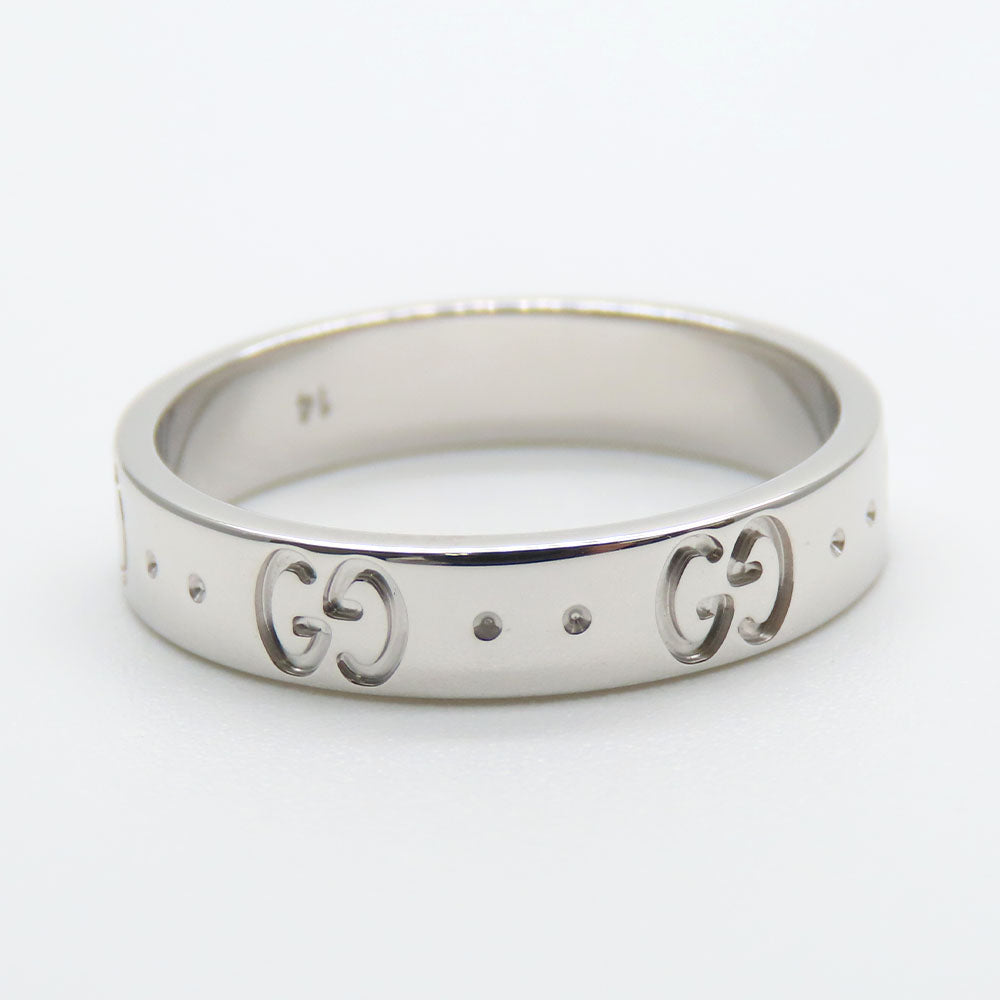 GUCCI Ring K18 white gold White gold Icon ring Women Used Authentic
