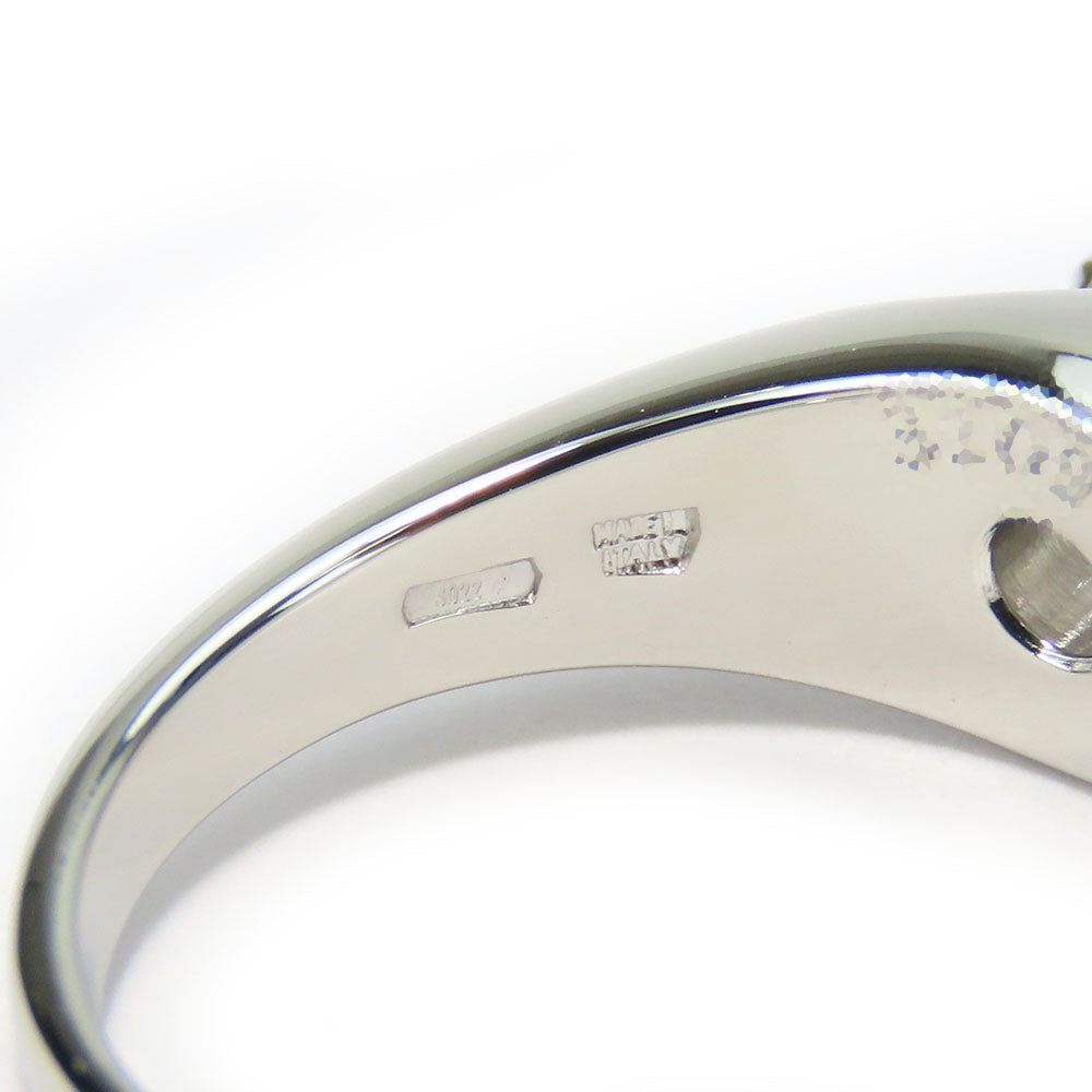 BVLGARI Ring Pt950Platinum, Diamond Platinum Corona solitaire Women Used Authentic