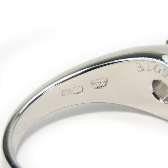 BVLGARI Ring Pt950Platinum, Diamond Platinum Corona solitaire Women Used Authentic