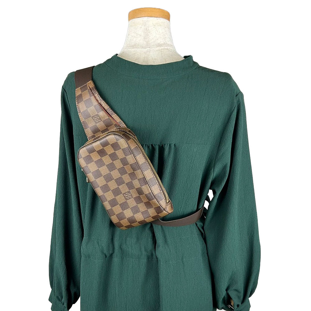 LOUIS VUITTON Sling bag N51994 Damier, coated canvas Brown Geronimos unisex(Unisex) Used Authentic