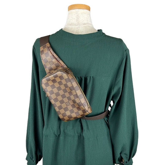 LOUIS VUITTON Sling bag N51994 Damier, coated canvas Brown Geronimos unisex(Unisex) Used Authentic