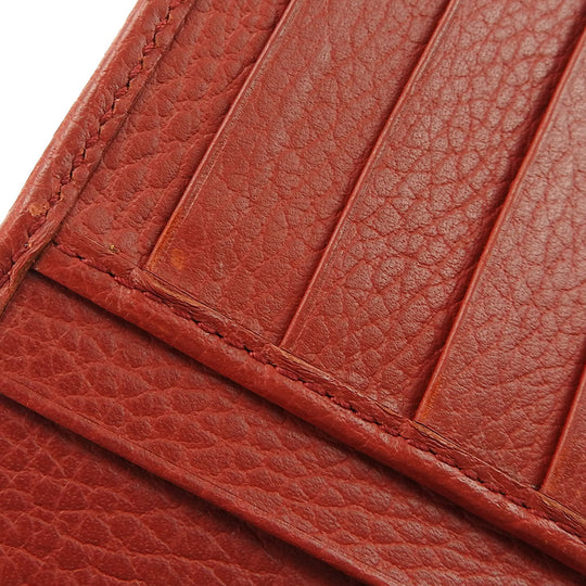 GUCCI Bifold Wallet 346058 GG canvas beige Women Used Authentic