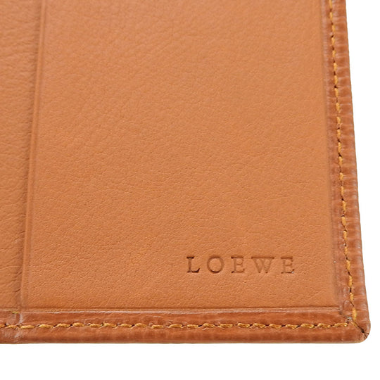 LOEWE Bill Compartment leather Brown Women Used Authentic