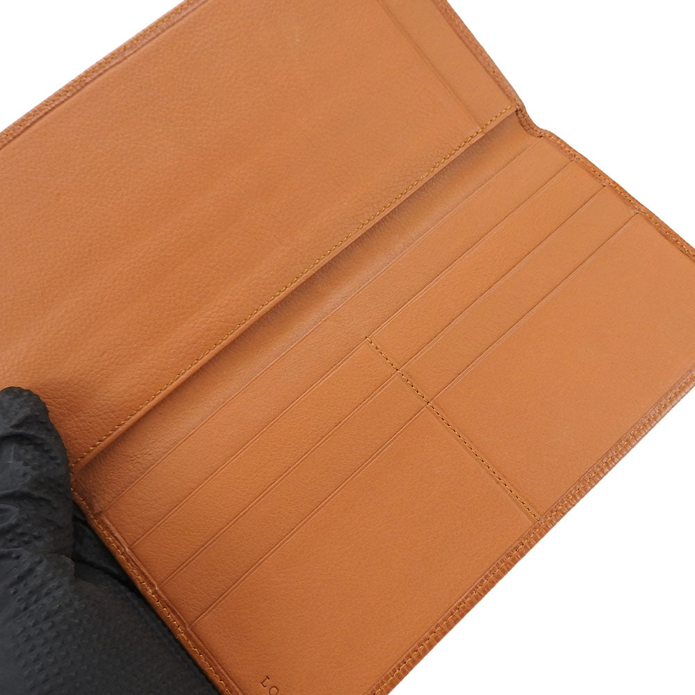 LOEWE Bill Compartment leather Brown Women Used Authentic