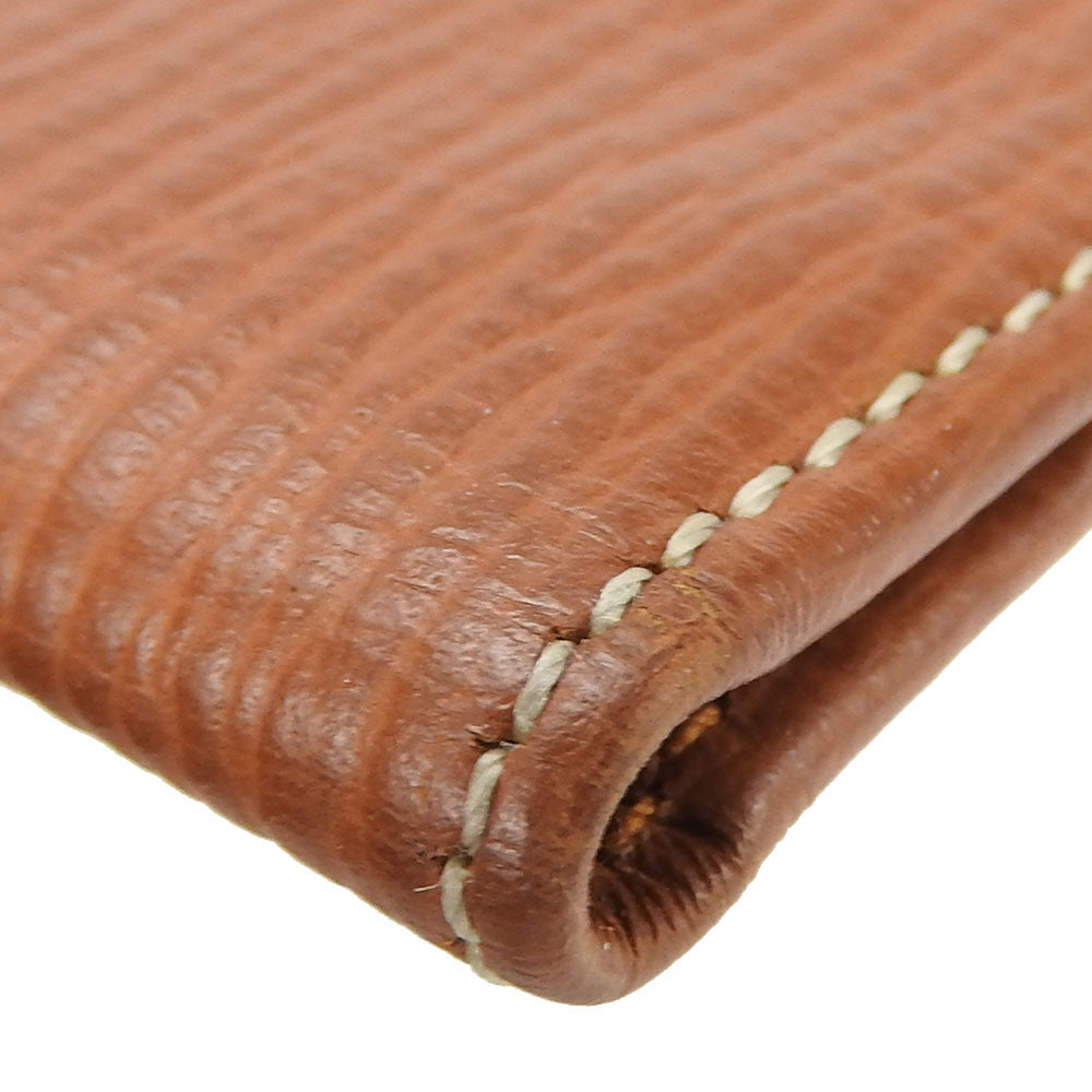 LOEWE Bill Compartment leather Brown Women Used Authentic