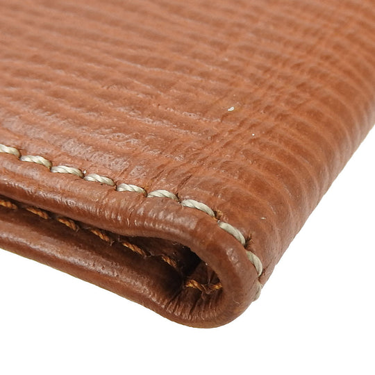 LOEWE Bill Compartment leather Brown Women Used Authentic